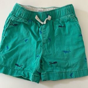 Boys' drawstring twill dock short